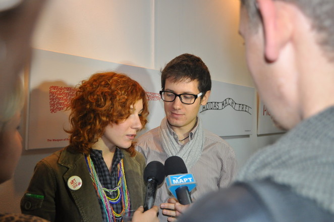 Одни из организаторов Е.Дулько и Н. Худяков