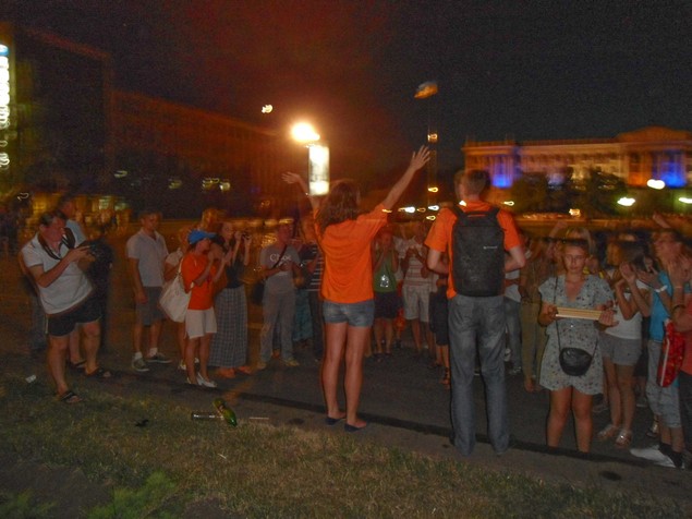 Награждение студмэра проходило на фоне пустой сцены Дня Молодежи